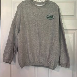 PacSun Landrover Light Grey Sweatshirt Oversized size Small